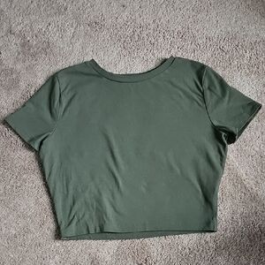 Wild Fable Dark Green Crop Top